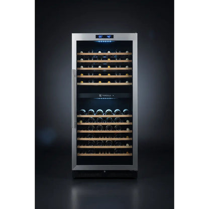 Tefcold TFW700S — 180 Bottle Tall Dual Zone Wine Cabinet