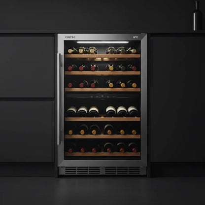 Vintec V120SG2 — 120 Bottle Freestanding Dual Zone Wine Fridge