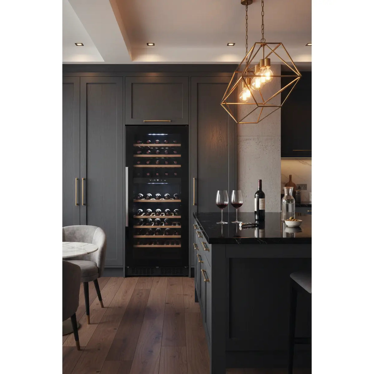 Vintec V80SG2 — 80 Bottle Freestanding Dual Zone Wine Fridge