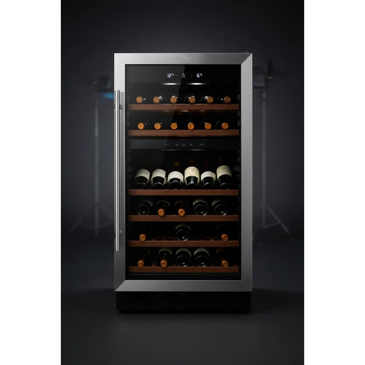 Vintec V80SG2 — 80 Bottle Freestanding Dual Zone Wine Fridge